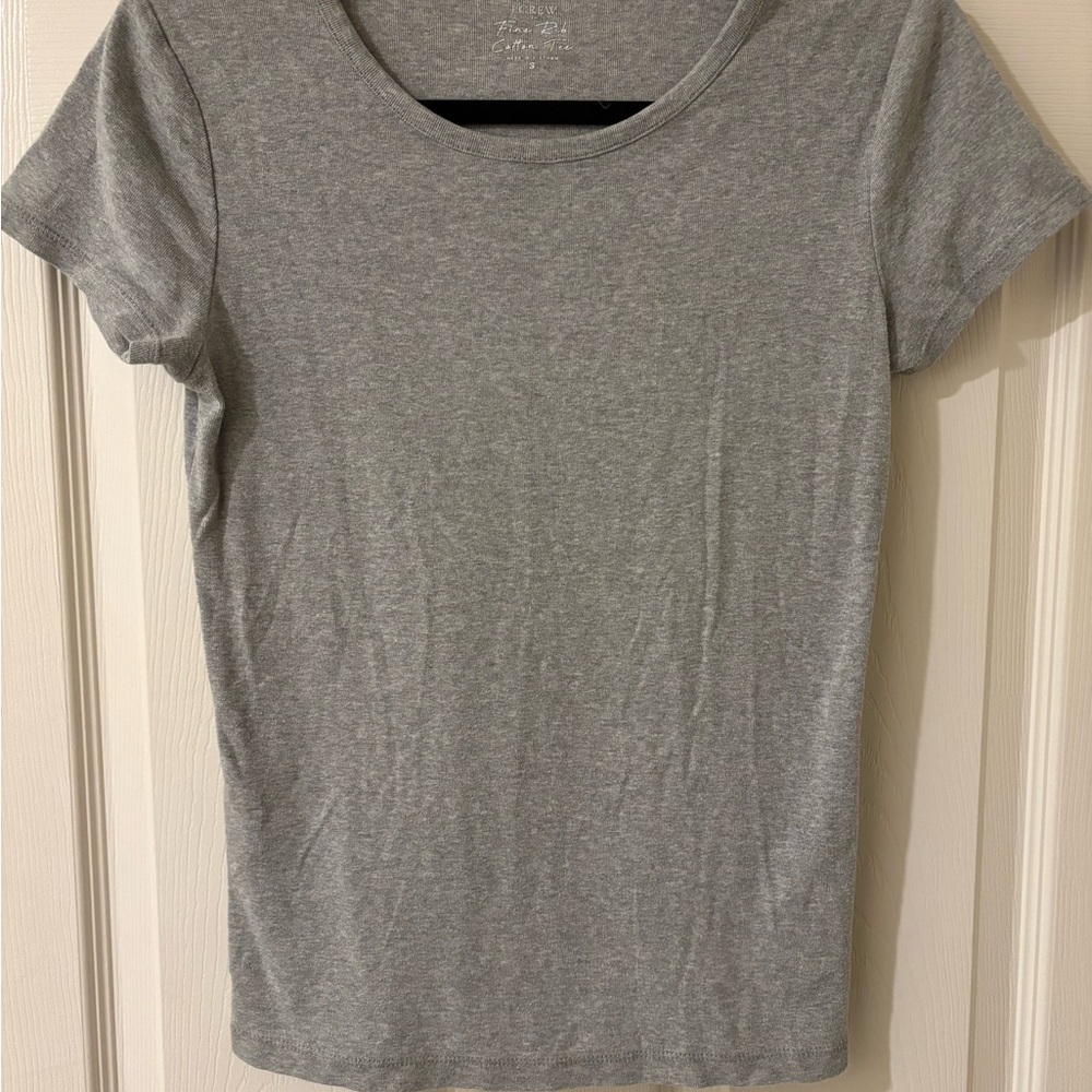 J. Crew Heather Gray Short Sleeve Tee Small